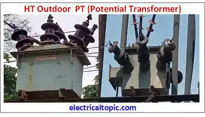 Diagram of outdoor type potential
transformer(PT) and technical parameters.