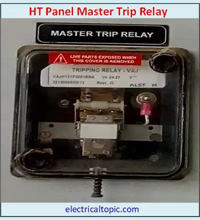 Master trip relay:defination and working principle.